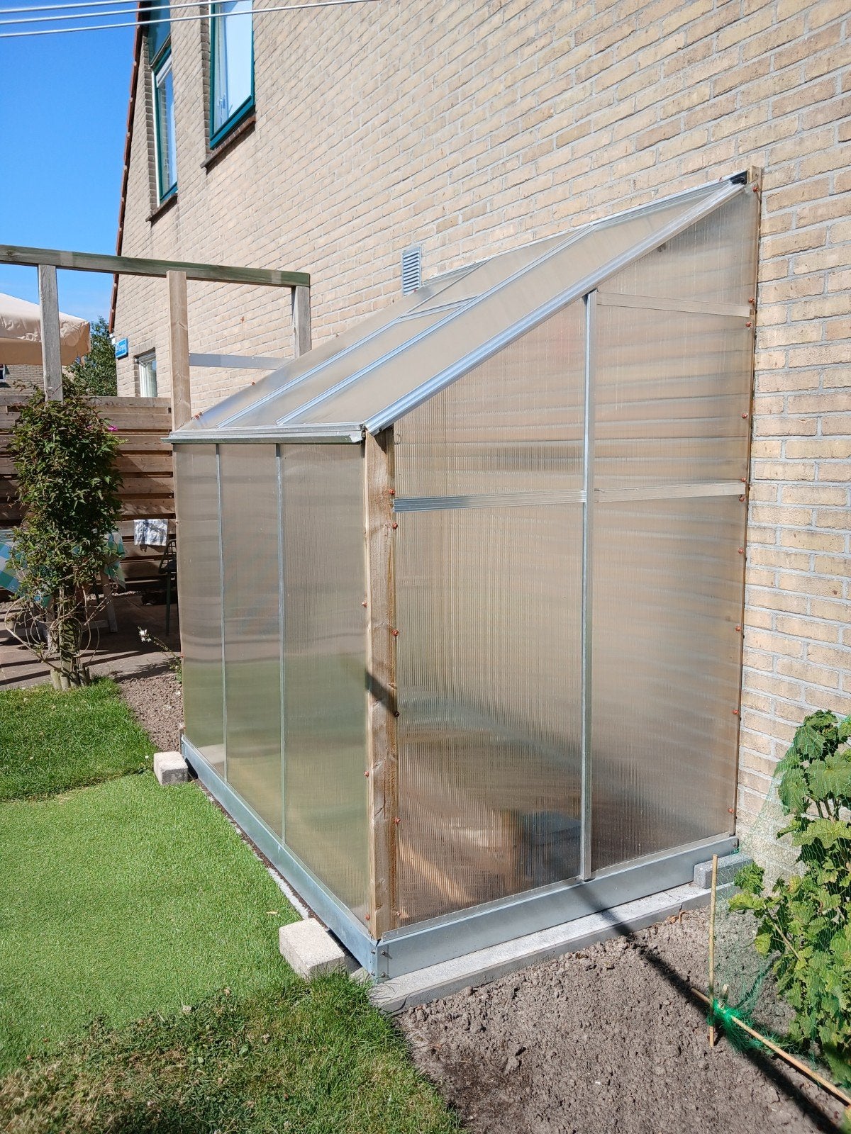 muurtuinkas, Ophalen, Muurkas, Aluminium, Polycarbonaat