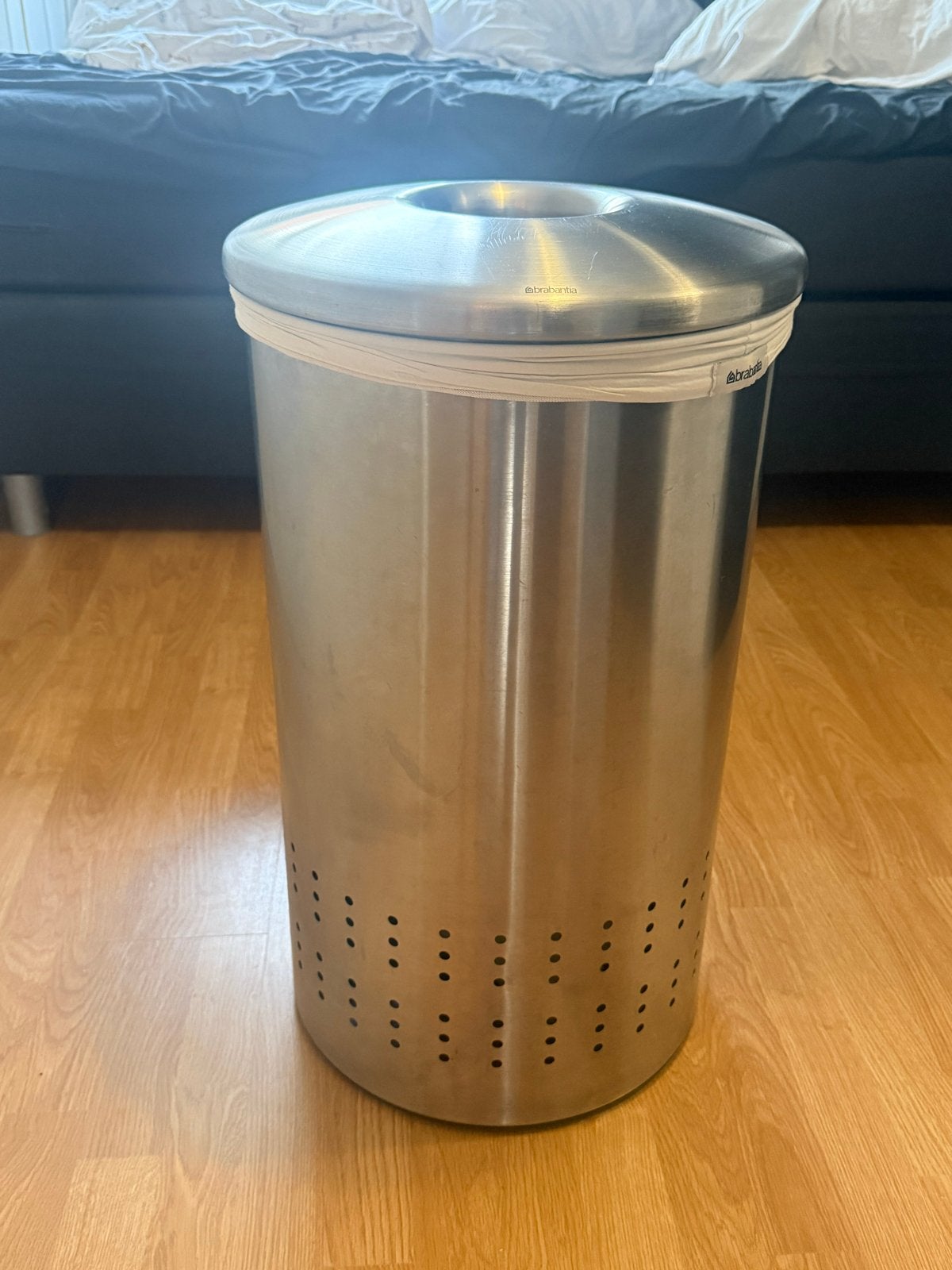 Brabantia RVS Wasmand 35L - Stijlvol en Praktisch, 50 – 75, Gebruikt, Ophalen of Verzenden, Rvs
