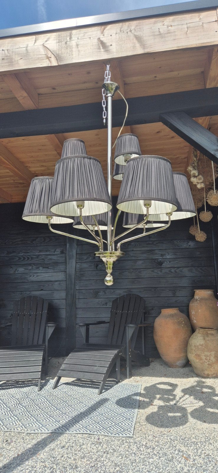2x HPV Kroonluchters, Huis en Inrichting, Lampen | Kroonluchters, Ophalen, Gebruikt