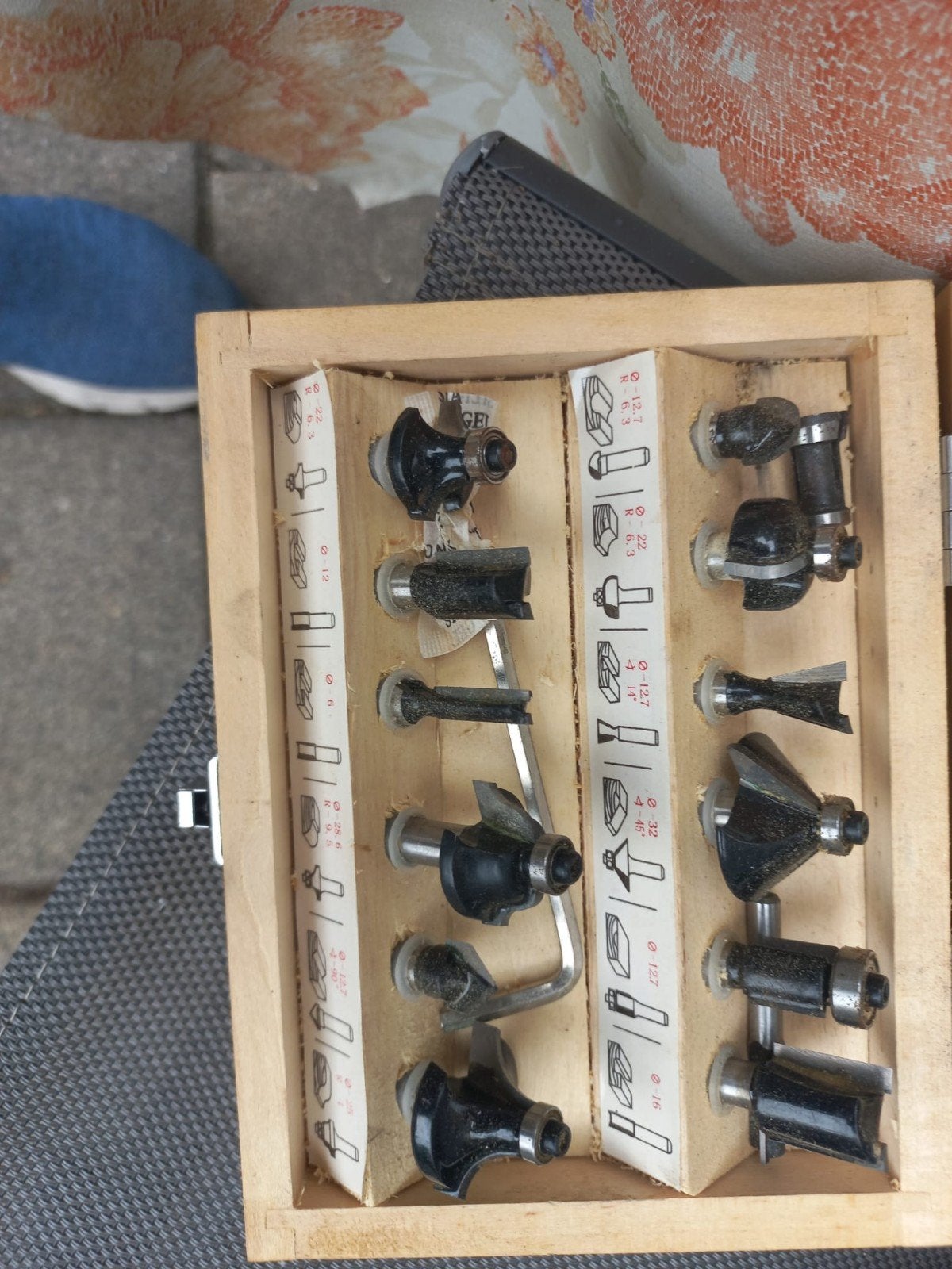 Freesmachine Ferm FBF-6E met frezenset en koffer, Gebruikt, Ophalen of Verzenden, Ferm, Bovenfrees