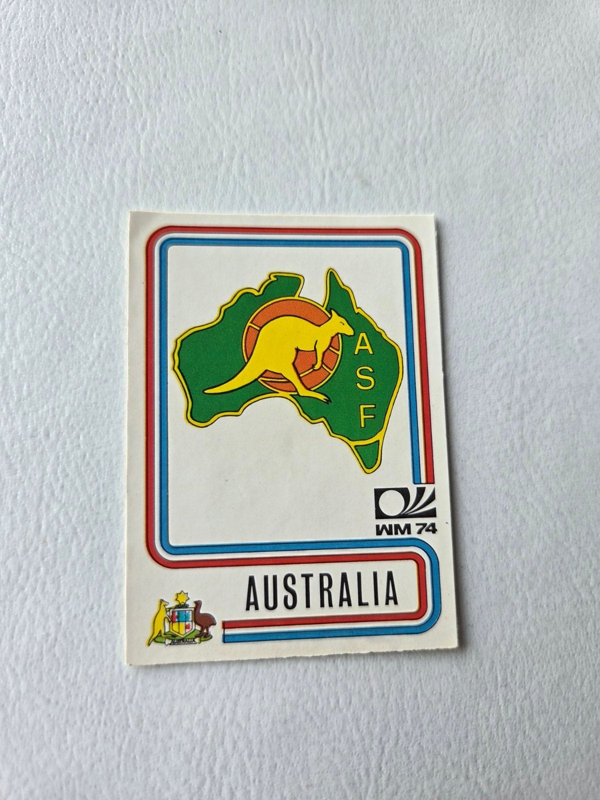 Panini WK 74, Ophalen of Verzenden, Zo goed als nieuw, Sticker