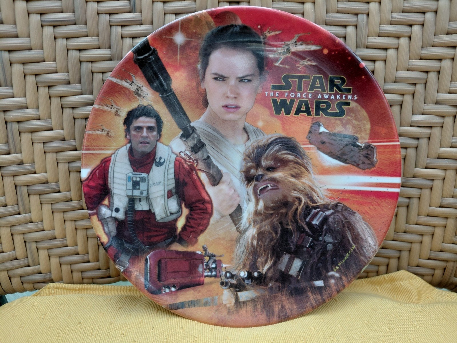 Mooi kunststof bord met afbeelding Star Wars The Force Awake, Verzamelen, Ophalen of Verzenden, Zo goed als nieuw, Overige typen