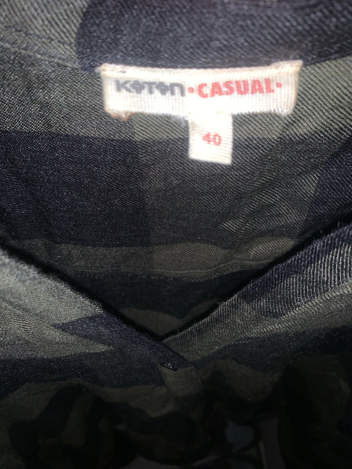 KOTON CASUAL Geruite Blouse - Maat 40, Kleding | Dames, Ophalen of Verzenden, Zo goed als nieuw, Maat 38/40 (M), Groen