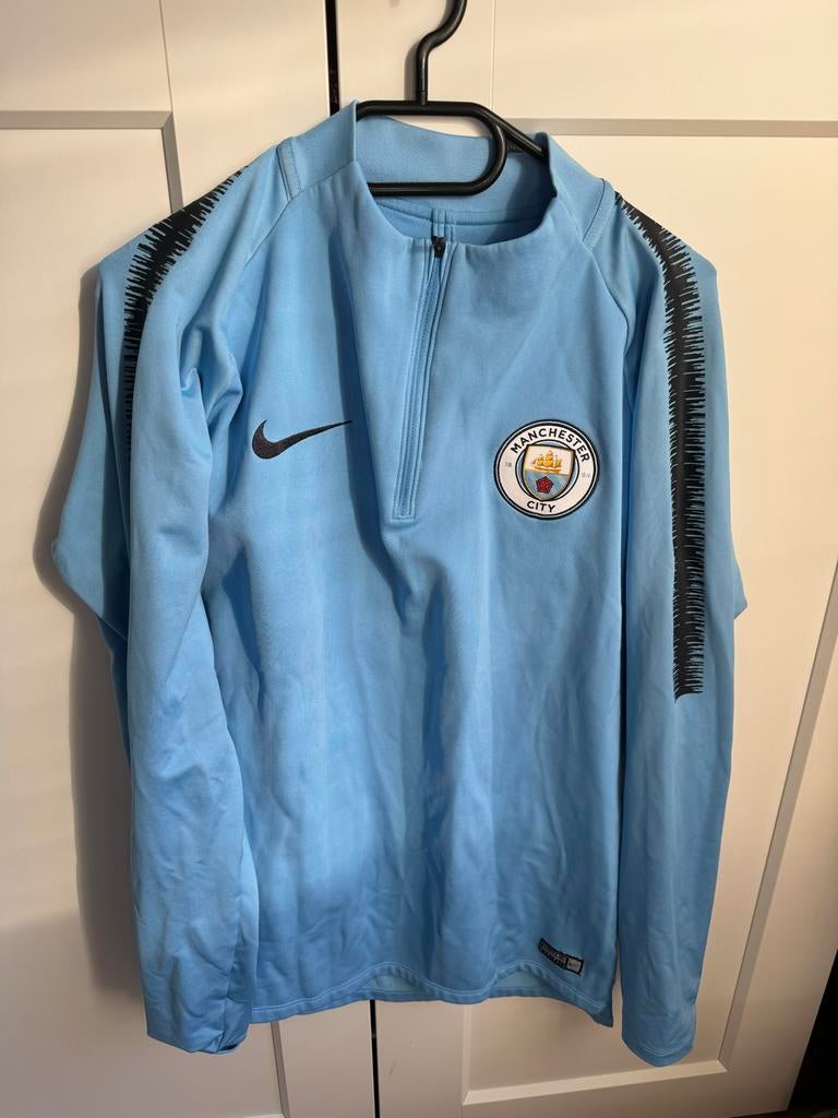 Manchester City trainingspak lichtblauw Nike, Maat 52/54 (L), Blauw, Nike, Ophalen of Verzenden
