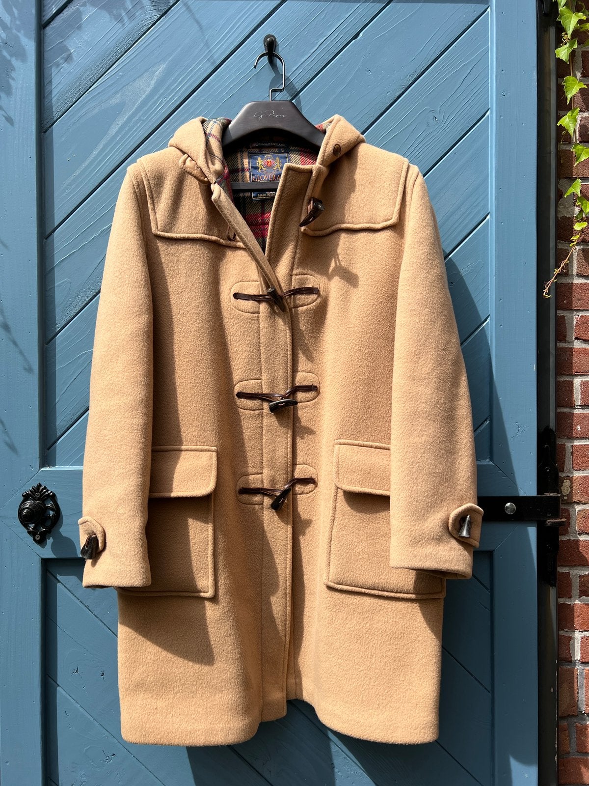 Gloverall Original Duffle Coat – 100% wol – camel – maat 40, Ophalen of Verzenden, Zo goed als nieuw, Beige