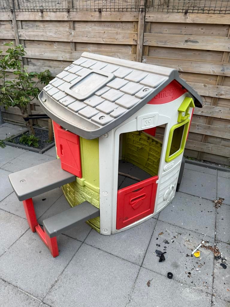 Smoby speelhuisje, Kinderen en Baby's, Speelgoed | Buiten | Speelhuisjes, Ophalen, Zo goed als nieuw, Kunststof