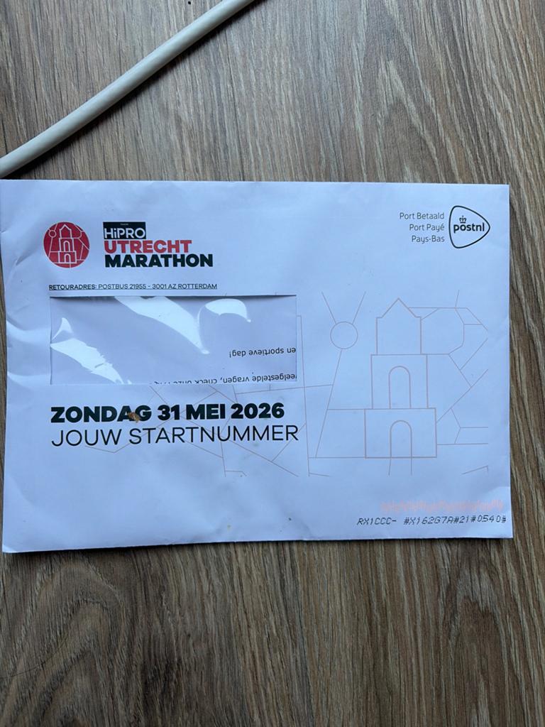 Halve marathon utrecht startnummer, Tickets en Kaartjes, Eén persoon
