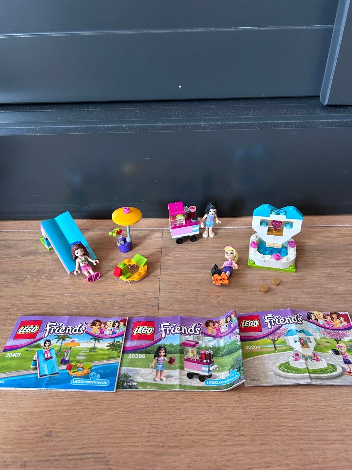 Lego Friends 3 sets: Strand, Smoothie en Fontein, Ophalen of Verzenden, Gebruikt