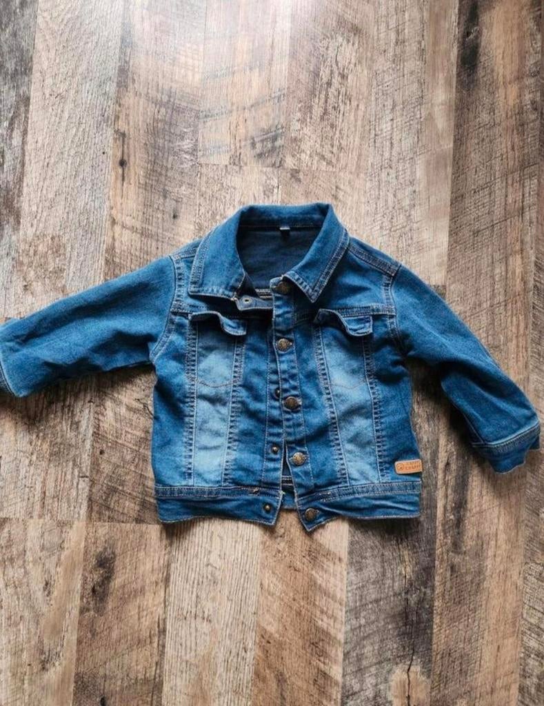 Spijkerjasje maatje 80, Kinderen en Baby's, Babykleding | Maat 80, Ophalen, Jongetje of Meisje, Broekje