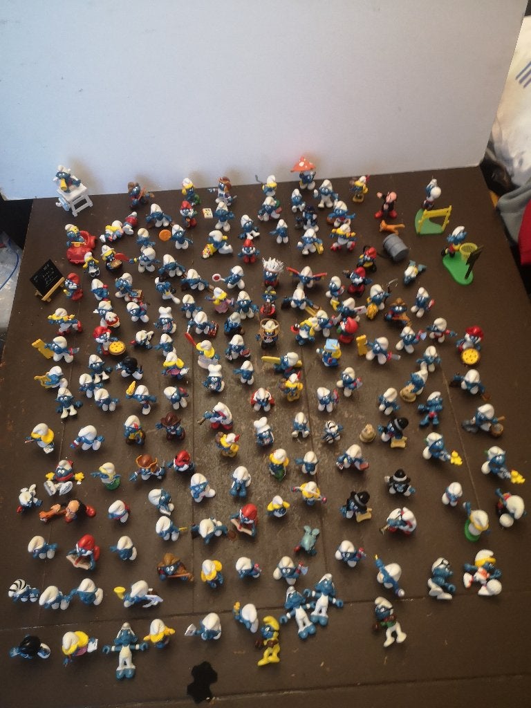 Schleich smurfen verzameling, Verzamelen, Ophalen of Verzenden, Zo goed als nieuw, Verschillende Smurfen