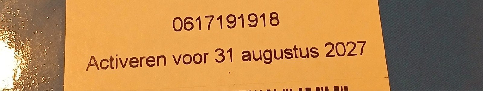 MOOI NUMMER LEBARA PREPAID 06-17-19-19-18 << TOP NUMMER, Telecommunicatie, Prepaidkaarten en Simkaarten, Ophalen of Verzenden