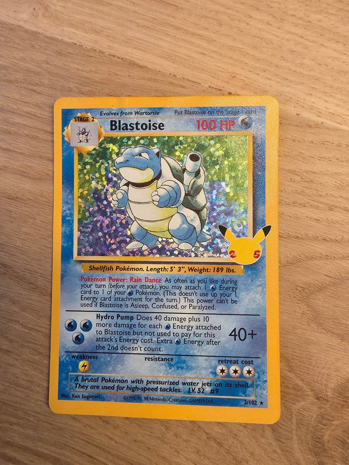 Blastoise  2/102, Ophalen, Zo goed als nieuw