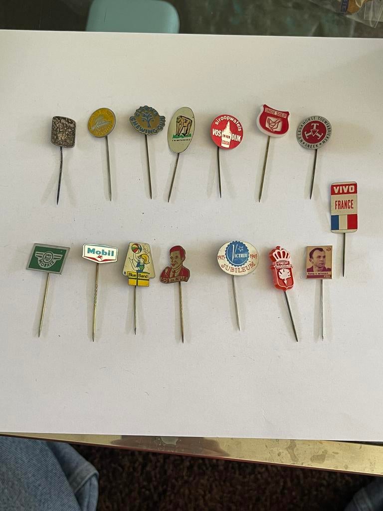 Vintage jaren ‘60 speldjes set 29, Verzamelen, Ophalen of Verzenden, Zo goed als nieuw, Overige onderwerpen