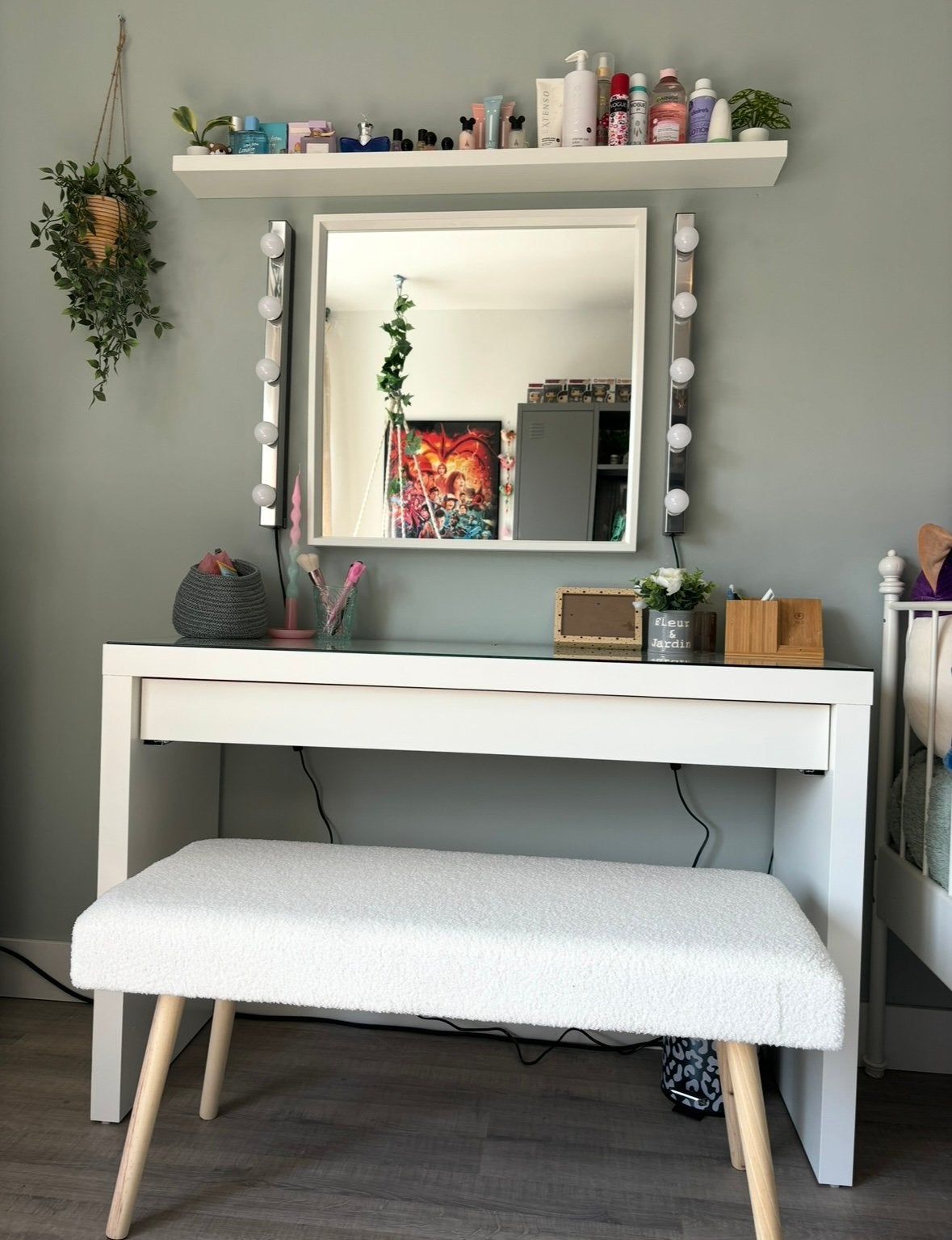 Vanity set / kaptafel / toilettafel IKEA, Ophalen, Overige materialen, 100 tot 150 cm, Zo goed als nieuw