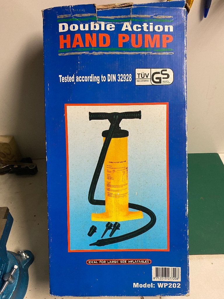 Double Action Handpomp - WP202 voor opblaasartikelen, Ophalen of Verzenden, Nieuw, Handmatig