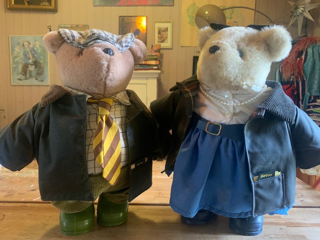 Vintage Gabrielle design beren, Verzamelen, Beren en Cherished Teddies, Ophalen of Verzenden, Zo goed als nieuw, Stoffen beer