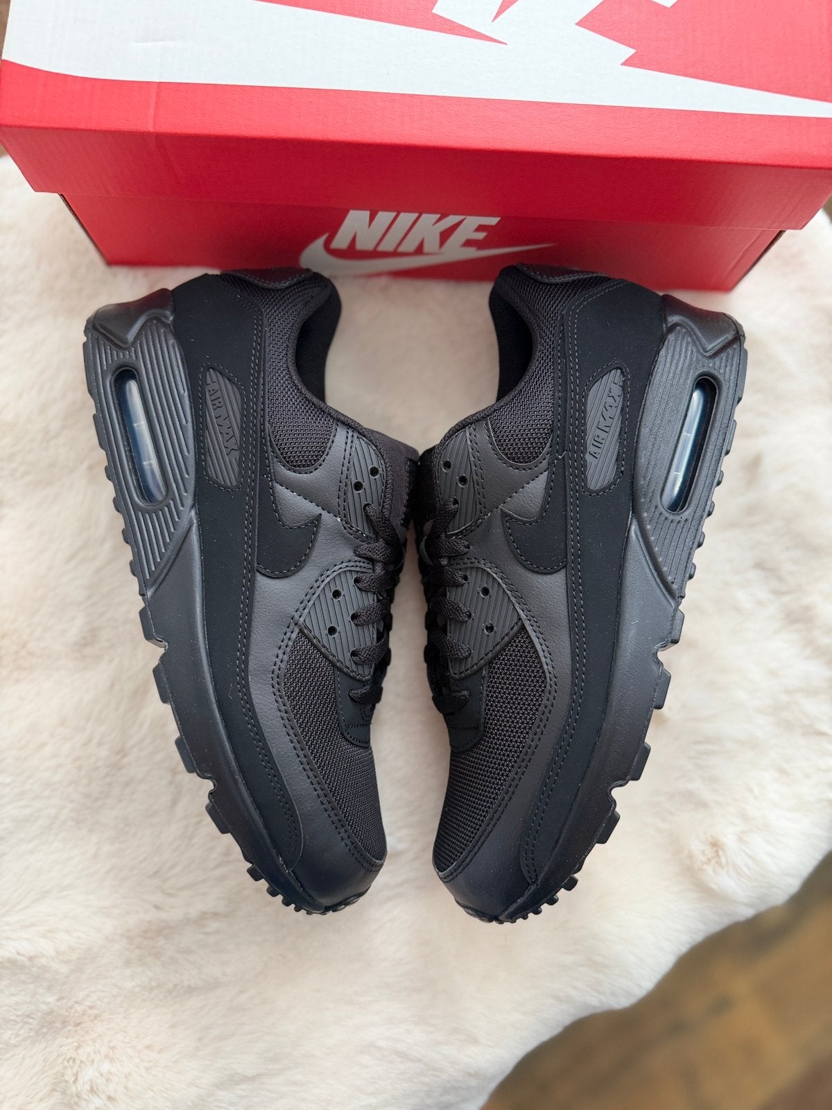 Nike Air Max 1 Zwart EU 45 AirMax One 90 nieuw Sneakermaatje, Zwart, Nieuw, Ophalen of Verzenden, Sneakers of Gympen