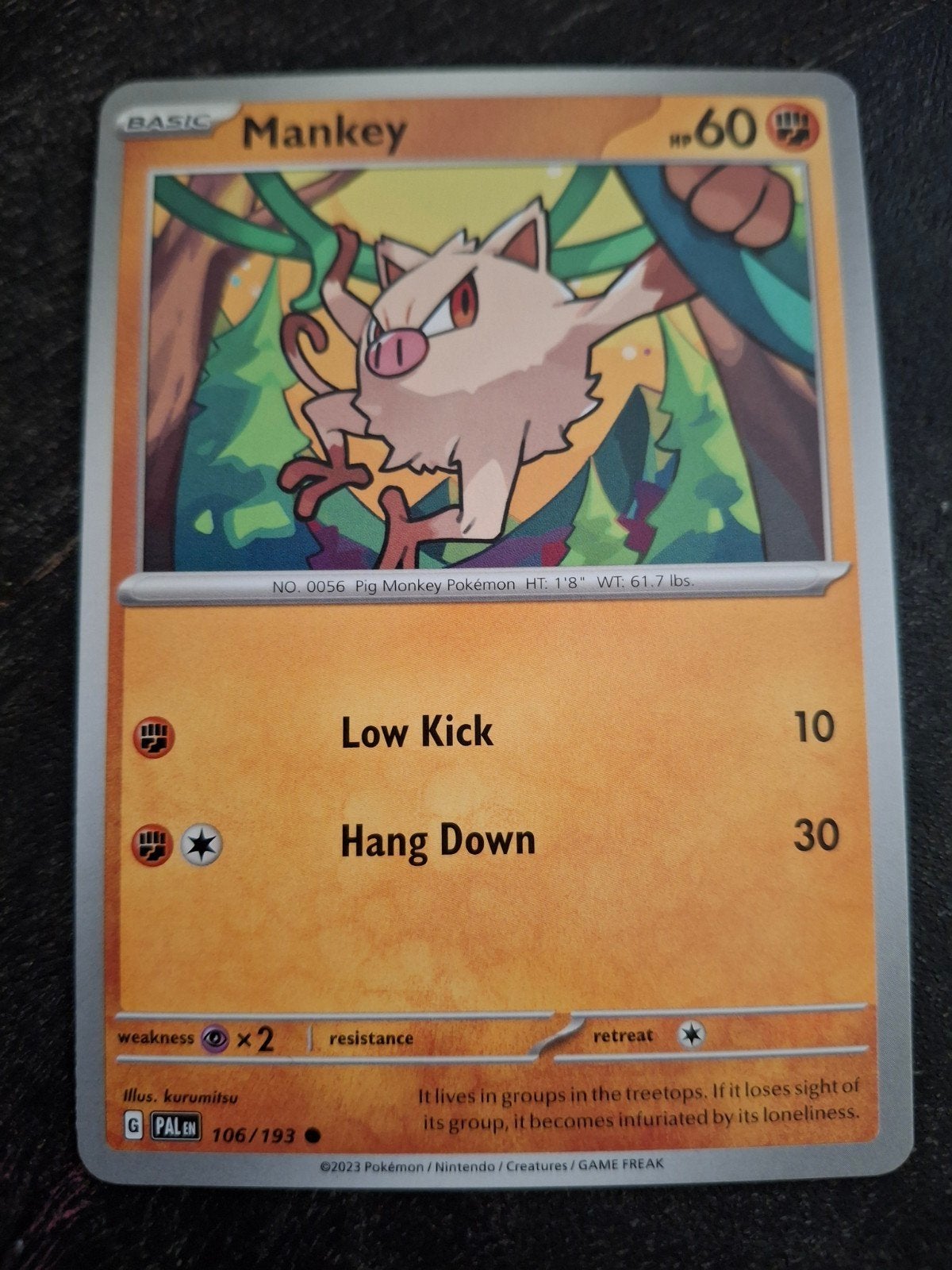 Manley Pokémon kaart 106/193 Paldea Evolved, Ophalen of Verzenden, Zo goed als nieuw, Losse kaart