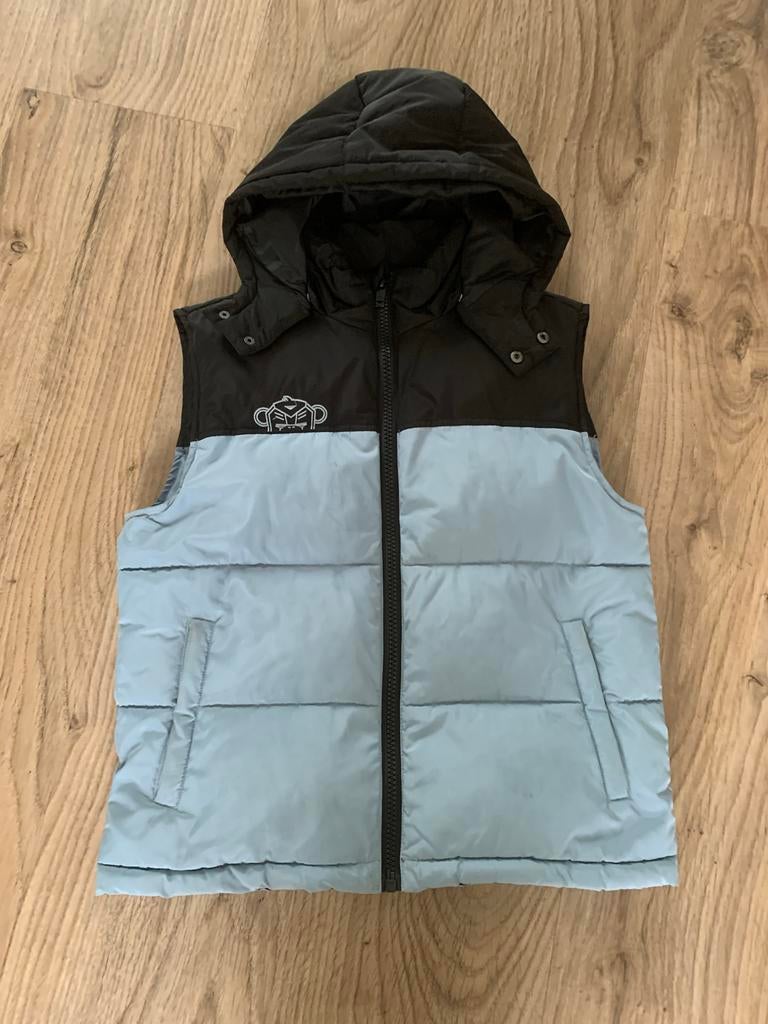 Bodywarmer black bananas - Zwart/Lichtblauw, Ophalen of Verzenden, Gebruikt, Jongen