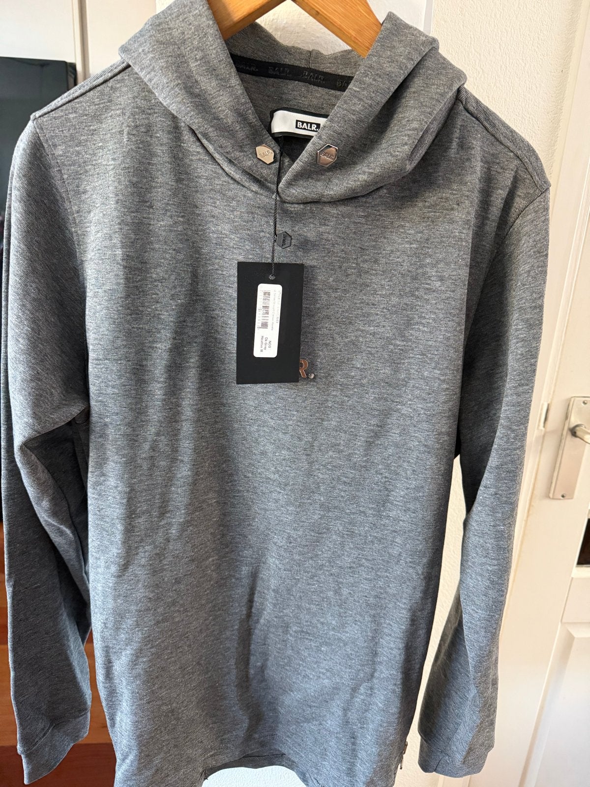 BALR. Hoodie Grijs Maat M - Nieuw met kaartjes, Ophalen of Verzenden, Nieuw