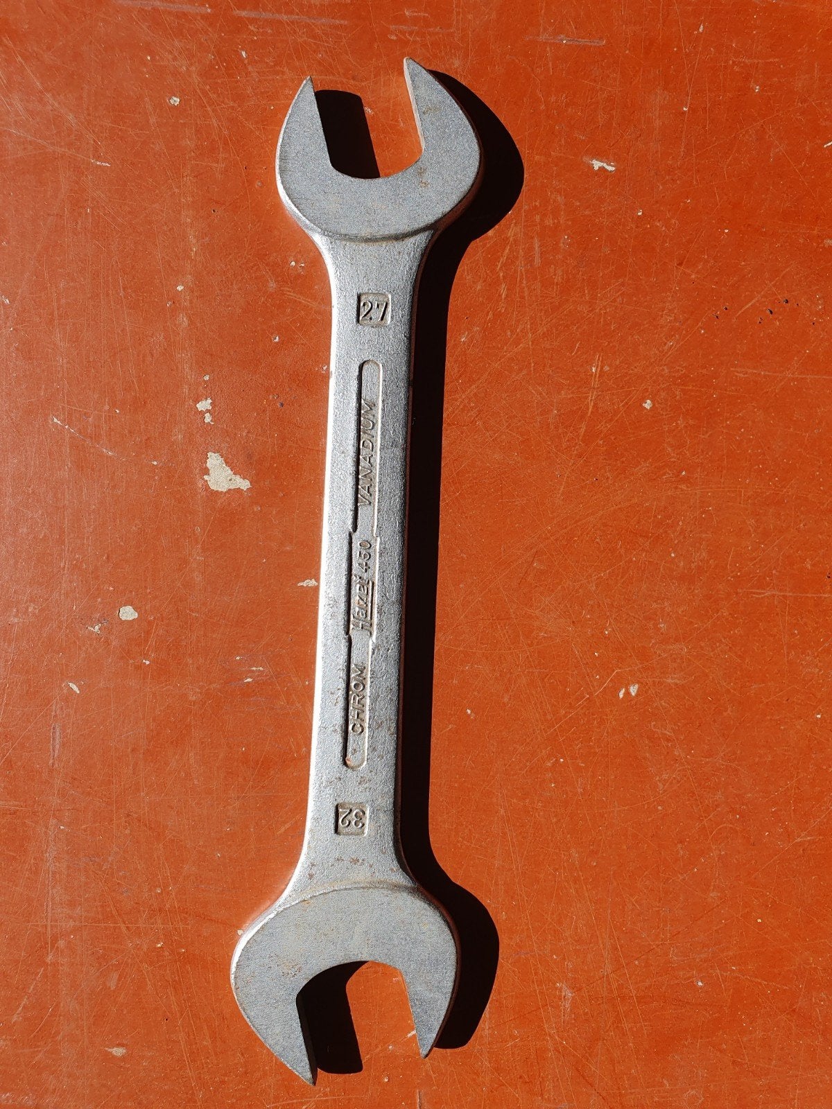Hazet 450 Steeksleutel 27x32 mm - Chroom Vanadium, Ophalen of Verzenden, Gebruikt, Sleutel/ratel, Overige merken