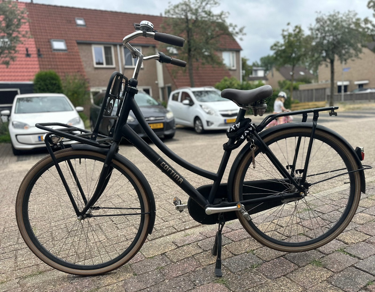 Cortina U4 transportfiets, Ophalen, Gebruikt, Terugtraprem, Versnellingen