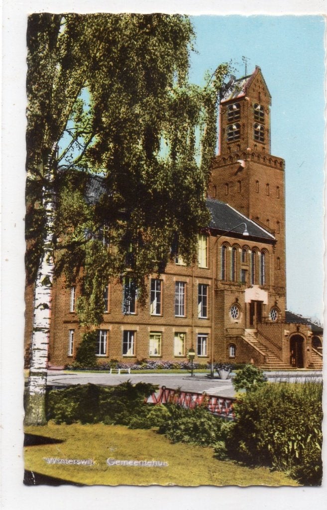 Winterswijk  Gemeentehuis, Ophalen of Verzenden, 1940 tot 1960, Gelopen, Gelderland