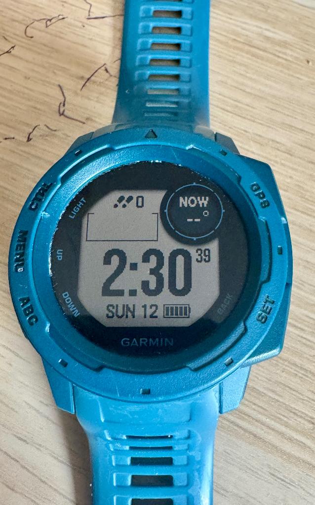 Garmin Instinct Blue GPS watch, Ophalen, Gebruikt, Blauw, Garmin