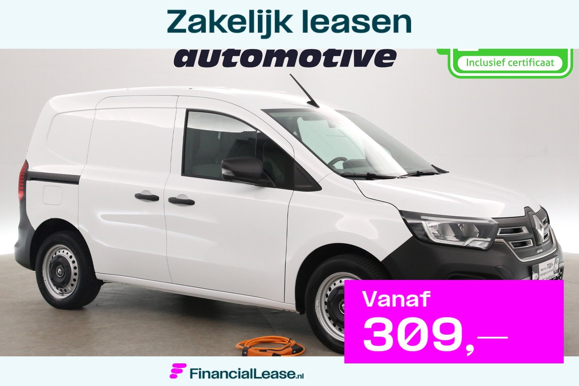 Renault Kangoo E-Tech 44 kWh | Incl. Accu | SOH 97% | Clima, 45 kWh, Gebruikt, Automatische klimaatregeling, 2 stoelen