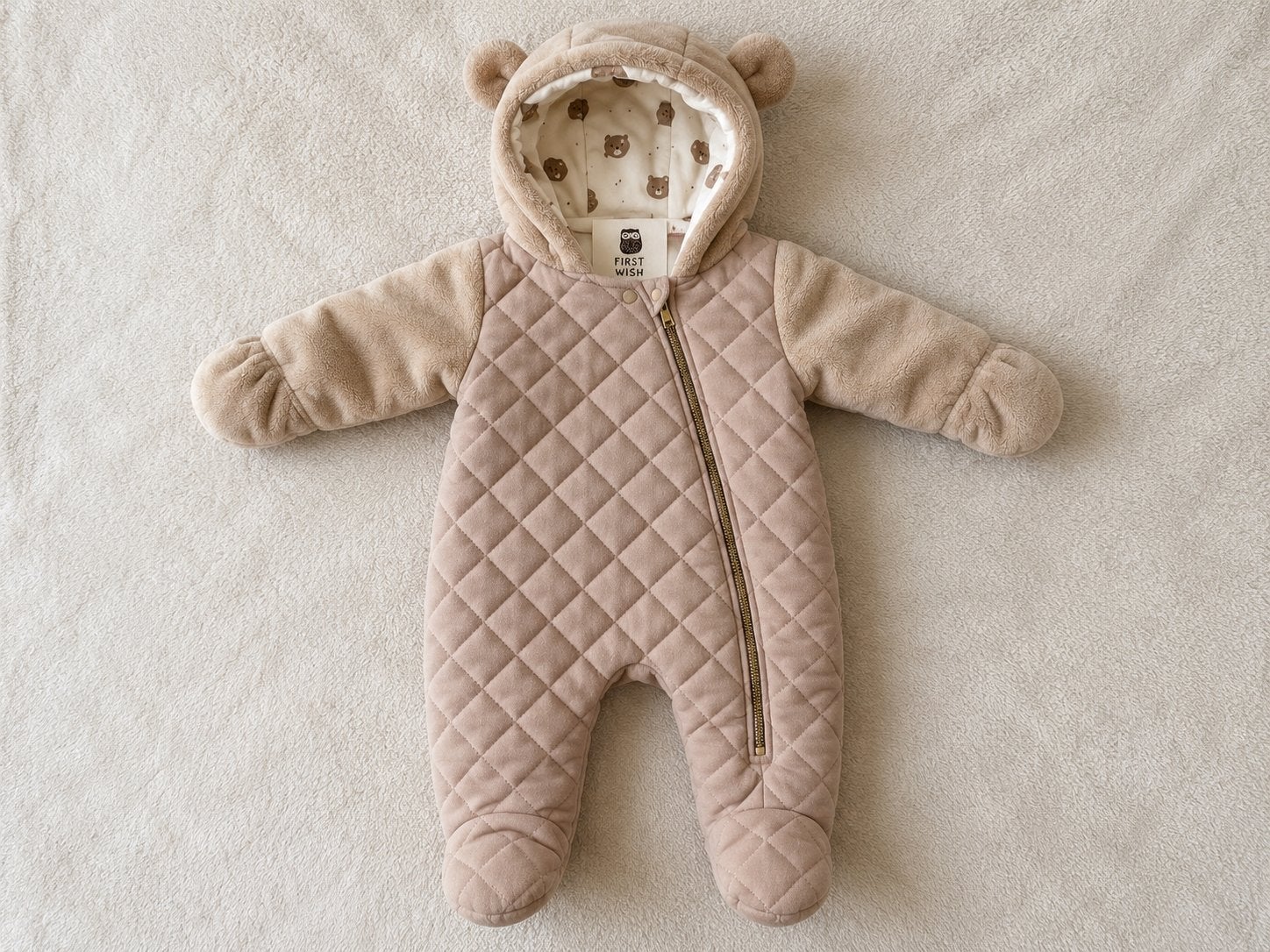 First Wish Teddy Winterpak Skipak Maat 74 (6-9 maanden), Ophalen of Verzenden, Nieuw, Jongetje of Meisje, Jasje