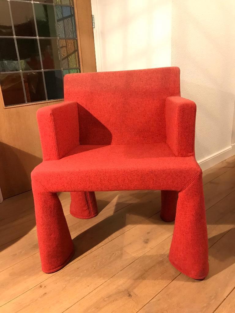 1 Moooi VIP V.I.P. chair design stoel rood rolbaar, Gebruikt, Ophalen of Verzenden, Nvt, Nvt
