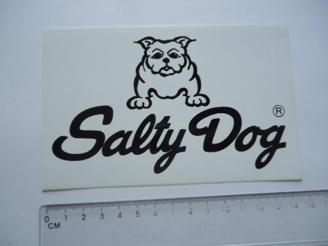 sticker oud Salty dog buldog merk mode kleding fashion, Verzenden, Zo goed als nieuw, Bedrijf of Vereniging