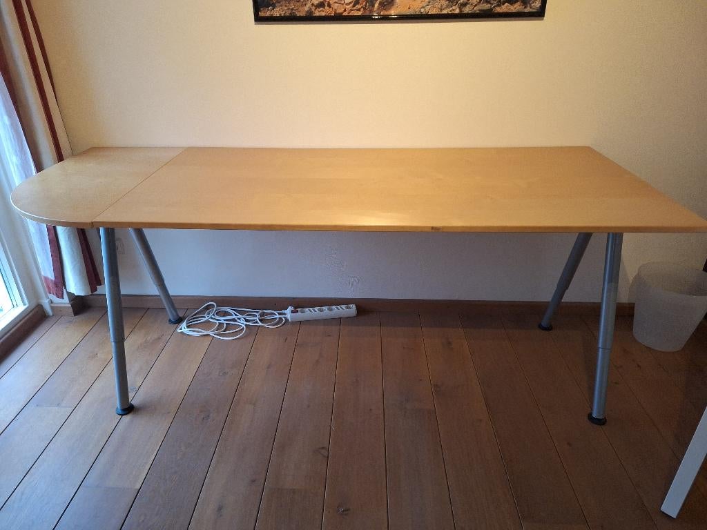 Bureau en bureaustoel, Ophalen, 160 cm, Gebruikt, IKEA