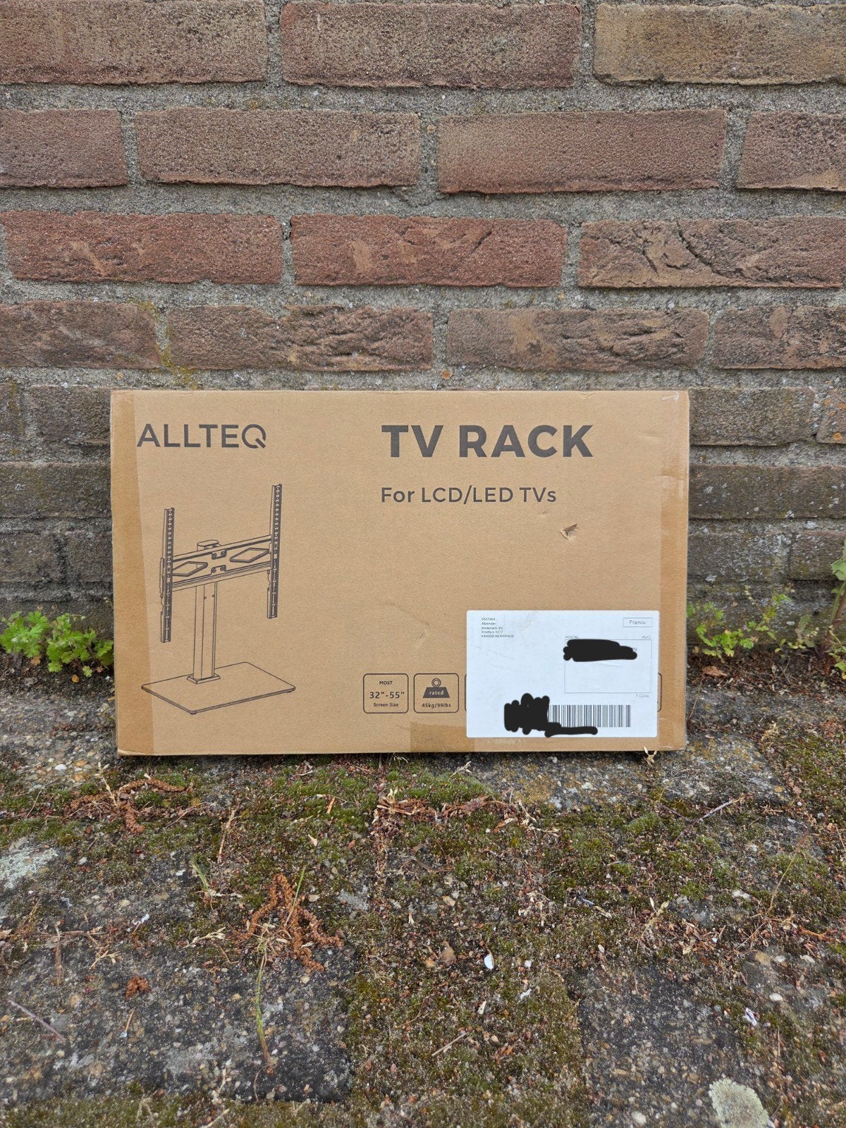 ALLTEQ TV Rack, Audio, Tv en Foto, Televisiebeugels, Ophalen of Verzenden, Nieuw