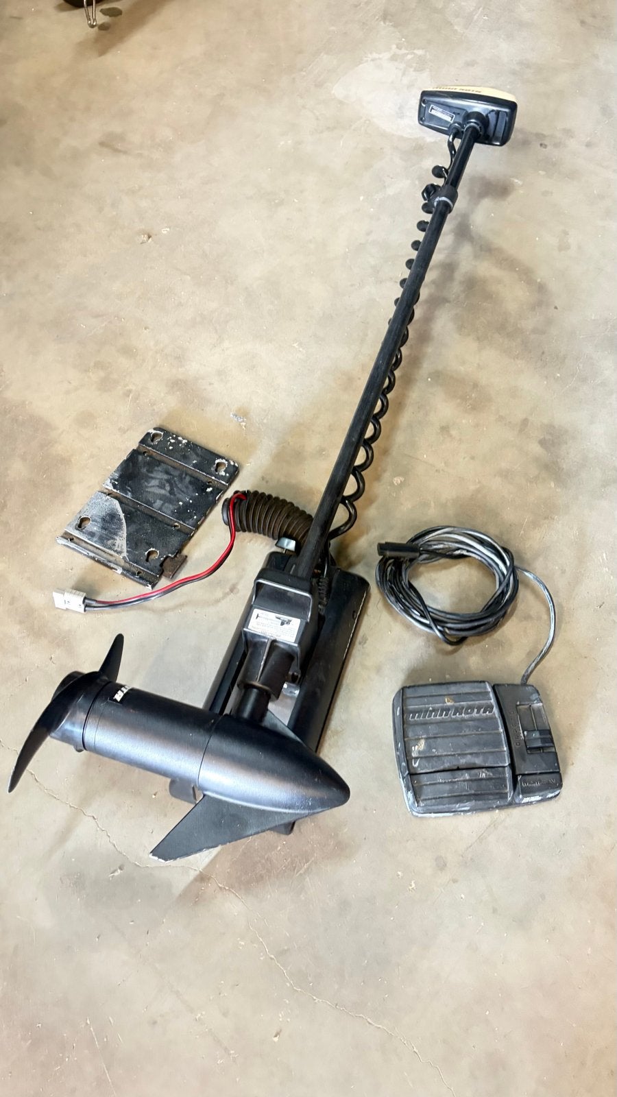 Minn Kota Autopilot 45lbs met voetpedaal, Ophalen, Gebruikt