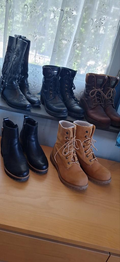 Panama Jack's, Timberland, Tabarra boots maat 40 leer, Kleding | Dames, Schoenen, Ophalen of Verzenden, Zo goed als nieuw, Zwart