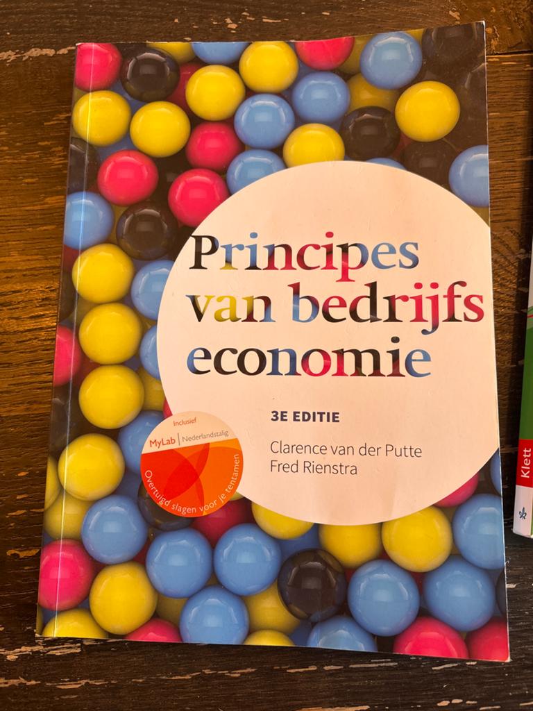 Principes van bedrijfseconomie 3e editie, Ophalen of Verzenden, Gamma, Zo goed als nieuw, HBO