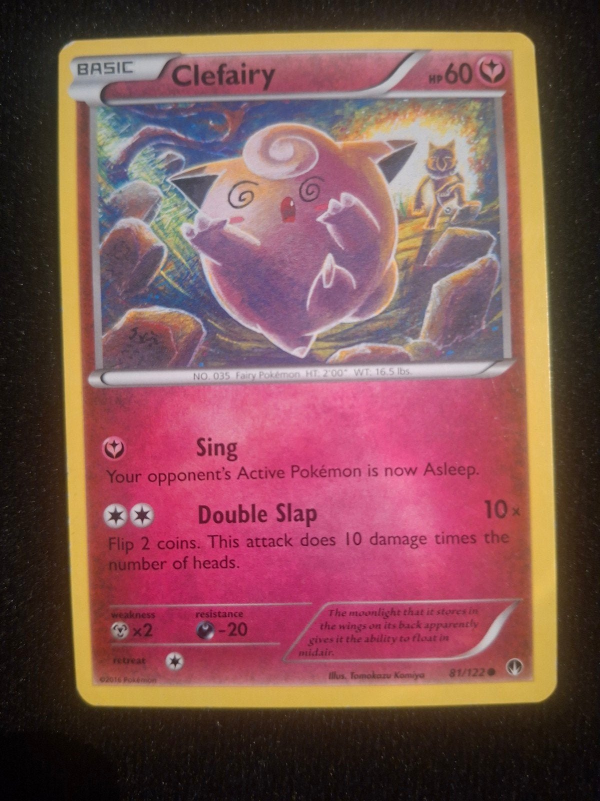 Clefairy 81/122 Pokémon Kaart, Ophalen of Verzenden, Gebruikt, Losse kaart