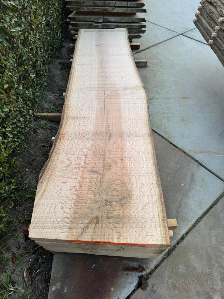 Mooi eiken Schaaldelen 250x50x4 cm, Ophalen, Zo goed als nieuw, 250 cm of meer, Planken
