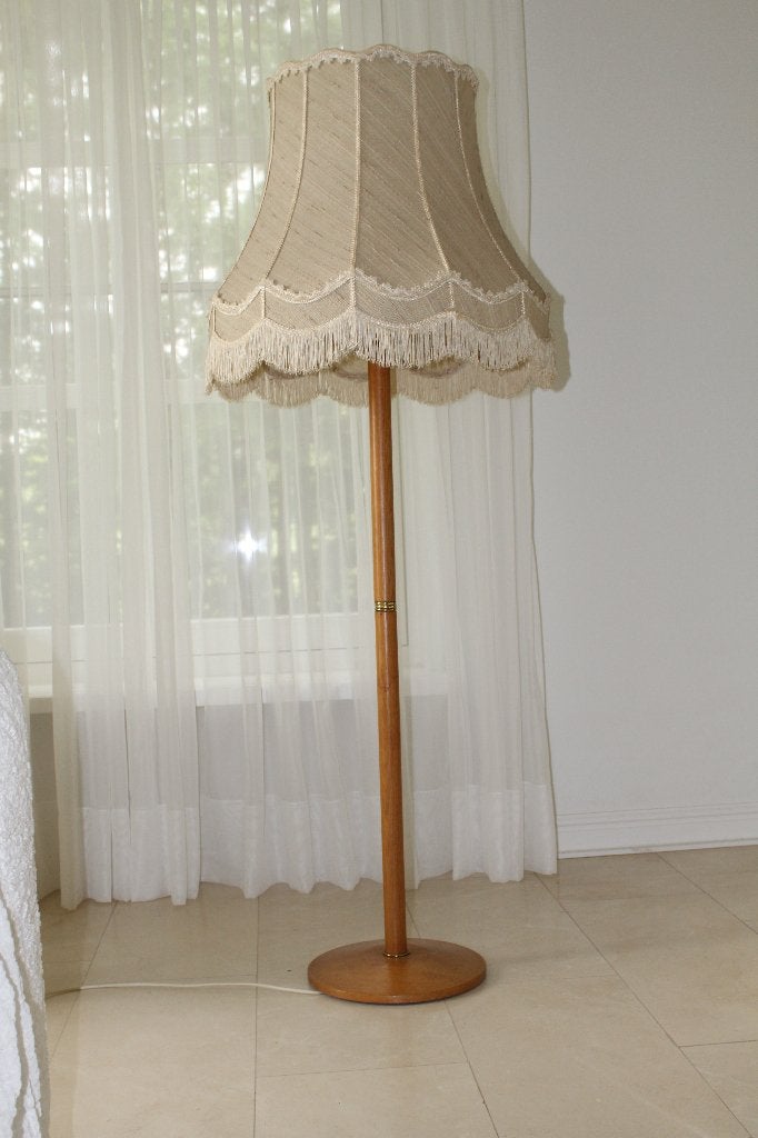 Vintage Vloerlamp Teakhout Midcentury, Huis en Inrichting, Lampen | Vloerlampen, Ophalen, Zo goed als nieuw, Vintage, Midcentury Modern, Deens, Scandinavisch, Retro, Design