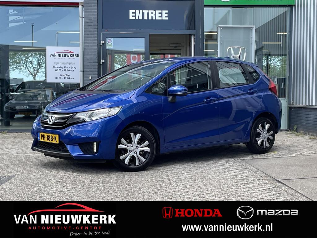 Honda Jazz 1.3 i-VTEC Comfort | Navi | Airco | Cruise Contro, Auto's, 12 maanden, Gebruikt, 4 cilinders, Blauw