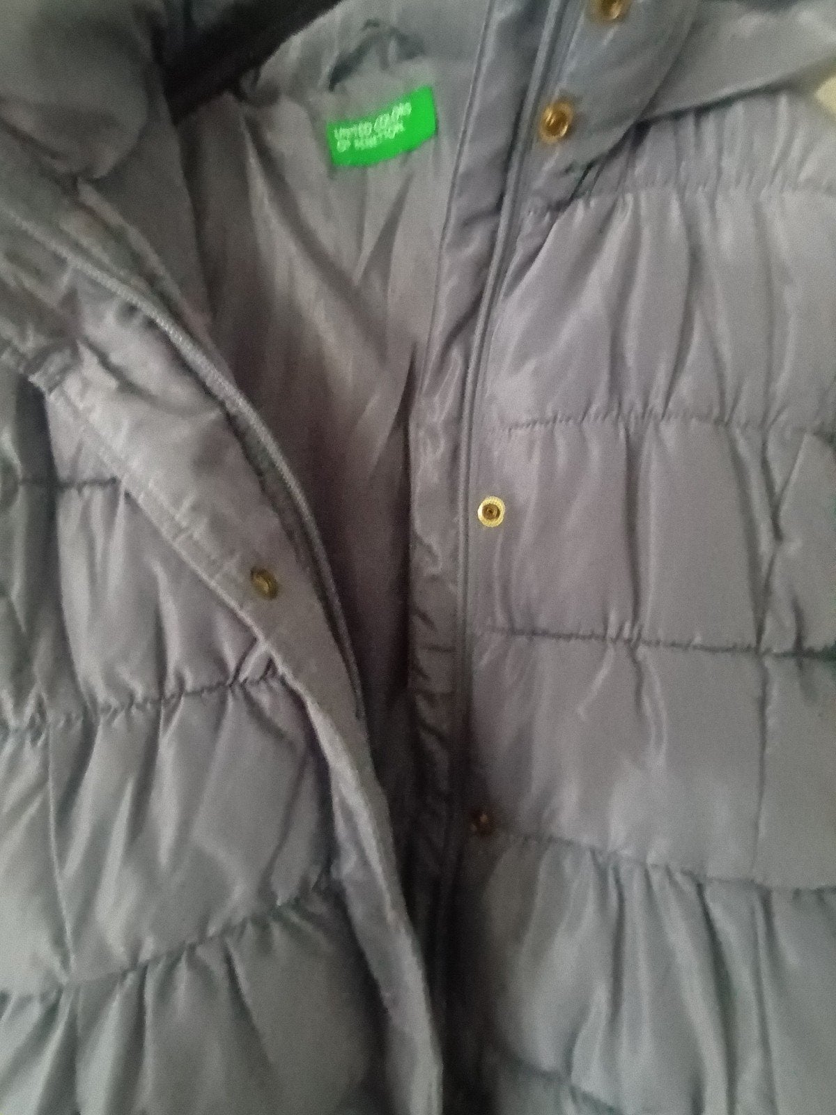United Colors of Benetton winterjas meisjes grijs, Ophalen of Verzenden