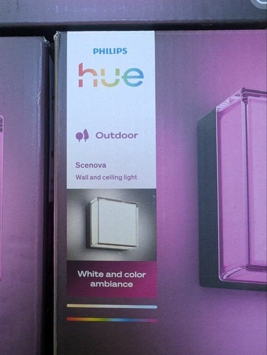 Philips Hue Scenova Buitenlamp - Nieuw in doos, Met afstandsbediening, Meerkleurig, Nieuw, Overige fittingen
