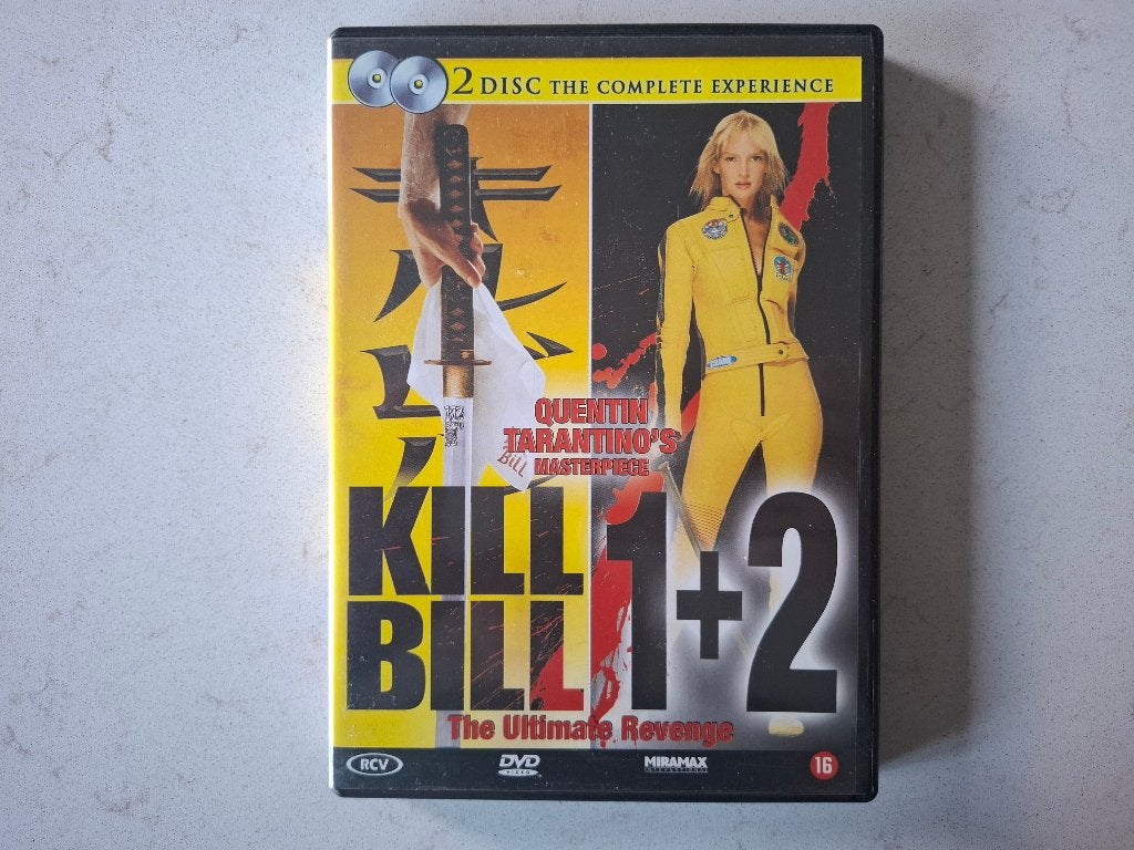 Kill Bill 1+2 DVD - Quentin Tarantino's Meesterwerk, 2000 tot heden, Engels, Vanaf 16 jaar, Nederlands