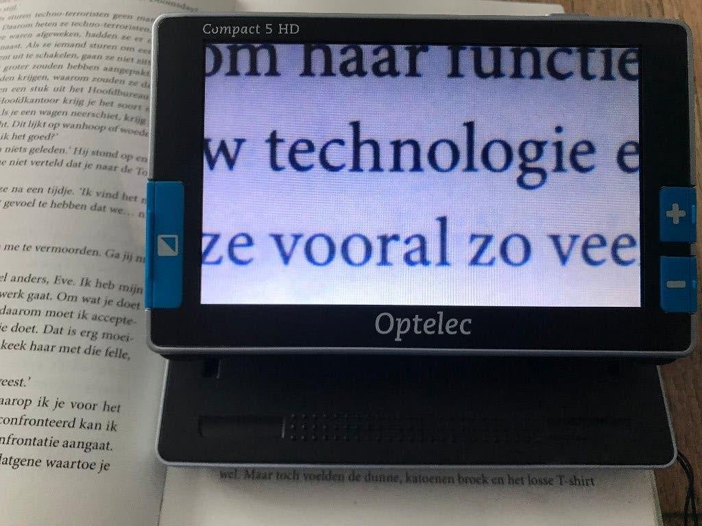 Optelec leesloupe, Ophalen of Verzenden, Zo goed als nieuw, Vergrootglas of Loep