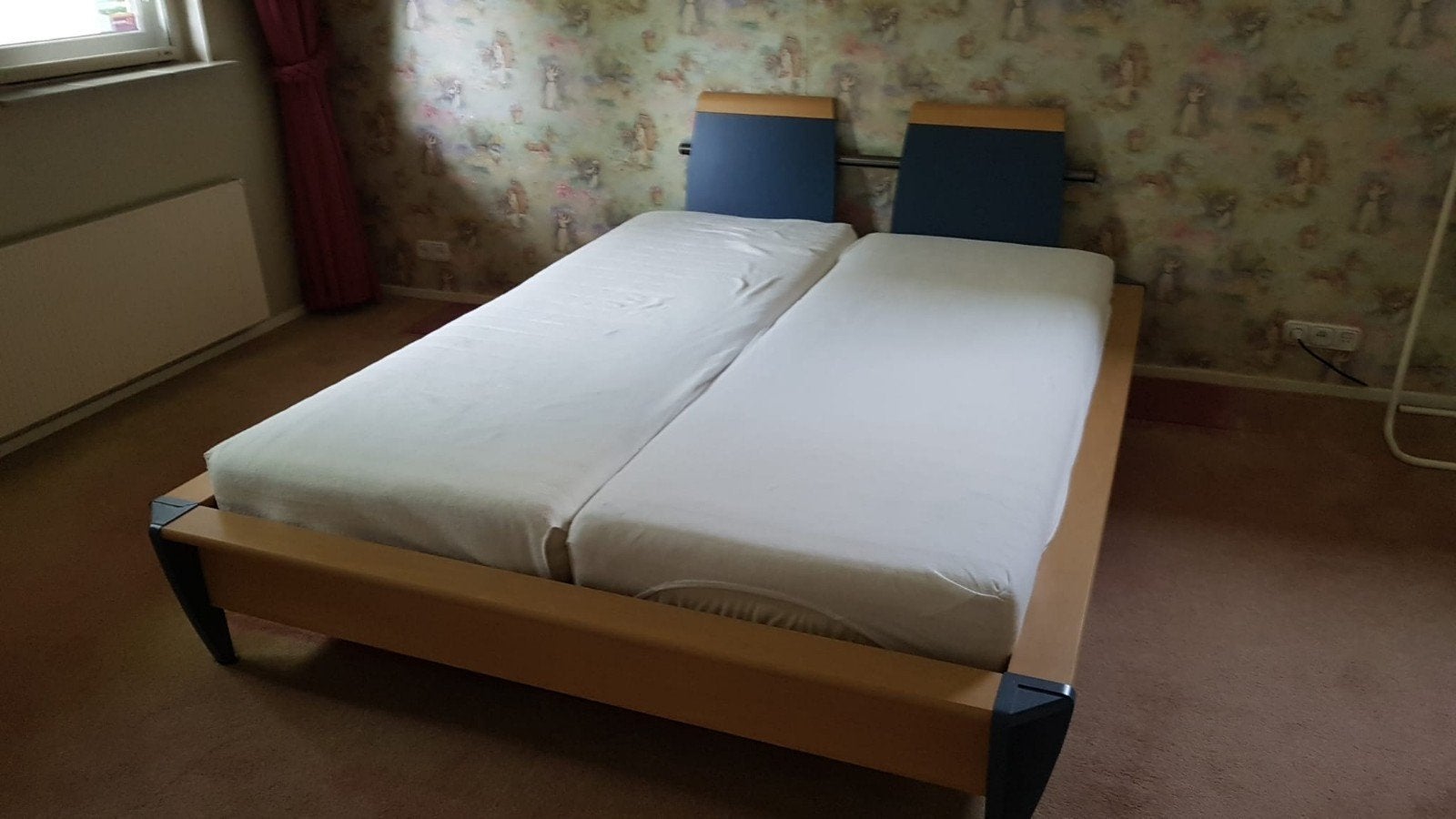 2 persoons bed 160/210, Ophalen, 210 cm, Tweepersoons, Zo goed als nieuw