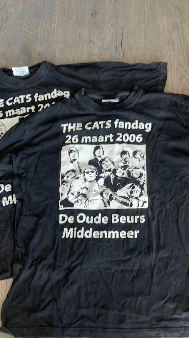 The Cats T shirts Fanclubdag 2006 - ongedragen-, Ophalen of Verzenden, Zo goed als nieuw, Kleding