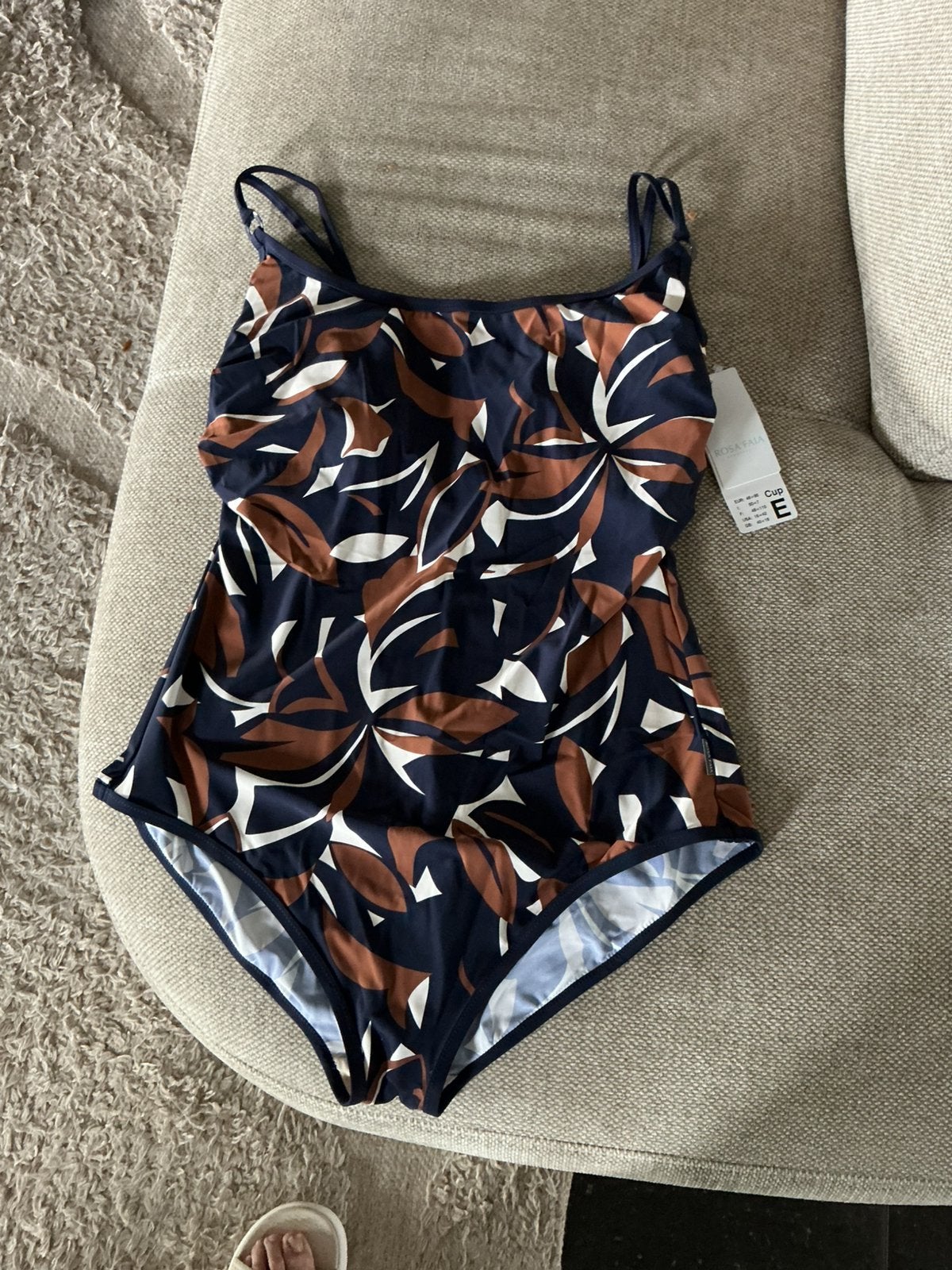 Badpak maat 46 cupmaat 95E, Verzenden, Nieuw, Blauw, Badpak