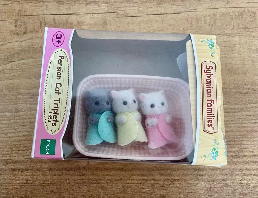 Sylvanian Families 3-ling kittens, Ophalen, Zo goed als nieuw, Poppenhuis