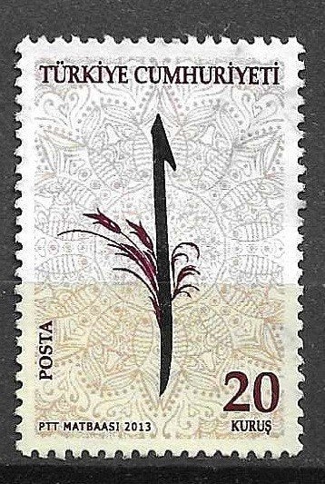 TURKIJE 2013, Ophalen of Verzenden, Overige landen, Gestempeld